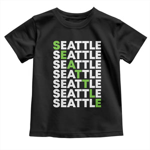 Vintage Seattle Toddler T Shirt Sports Lover Washington City TS10 Black Print Your Wear