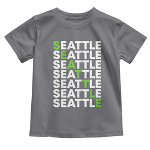 Vintage Seattle Toddler T Shirt Sports Lover Washington City TS10 Charcoal Print Your Wear