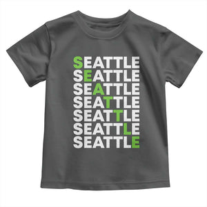 Vintage Seattle Toddler T Shirt Sports Lover Washington City TS10 Dark Heather Print Your Wear