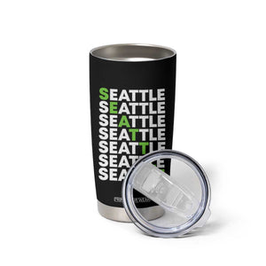 Vintage Seattle Tumbler Cup Sports Lover Washington City TS10 Print Your Wear