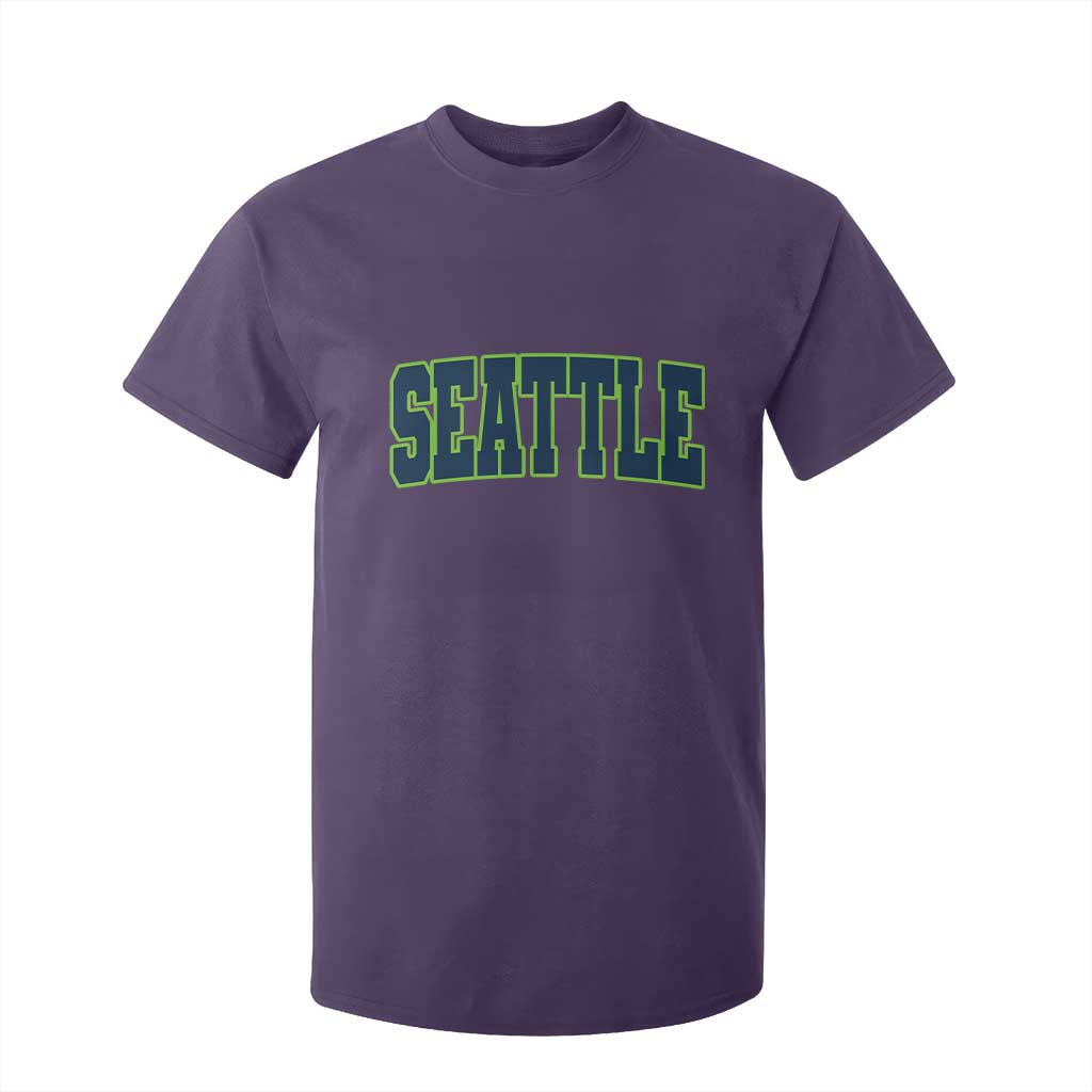 Vintage Seattle T Shirt For Kid Classic Print Retro Varsity TS10 Purple Print Your Wear