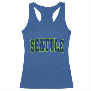 Vintage Seattle Racerback Tank Top Classic Print Retro Varsity TS10 Royal Blue Print Your Wear