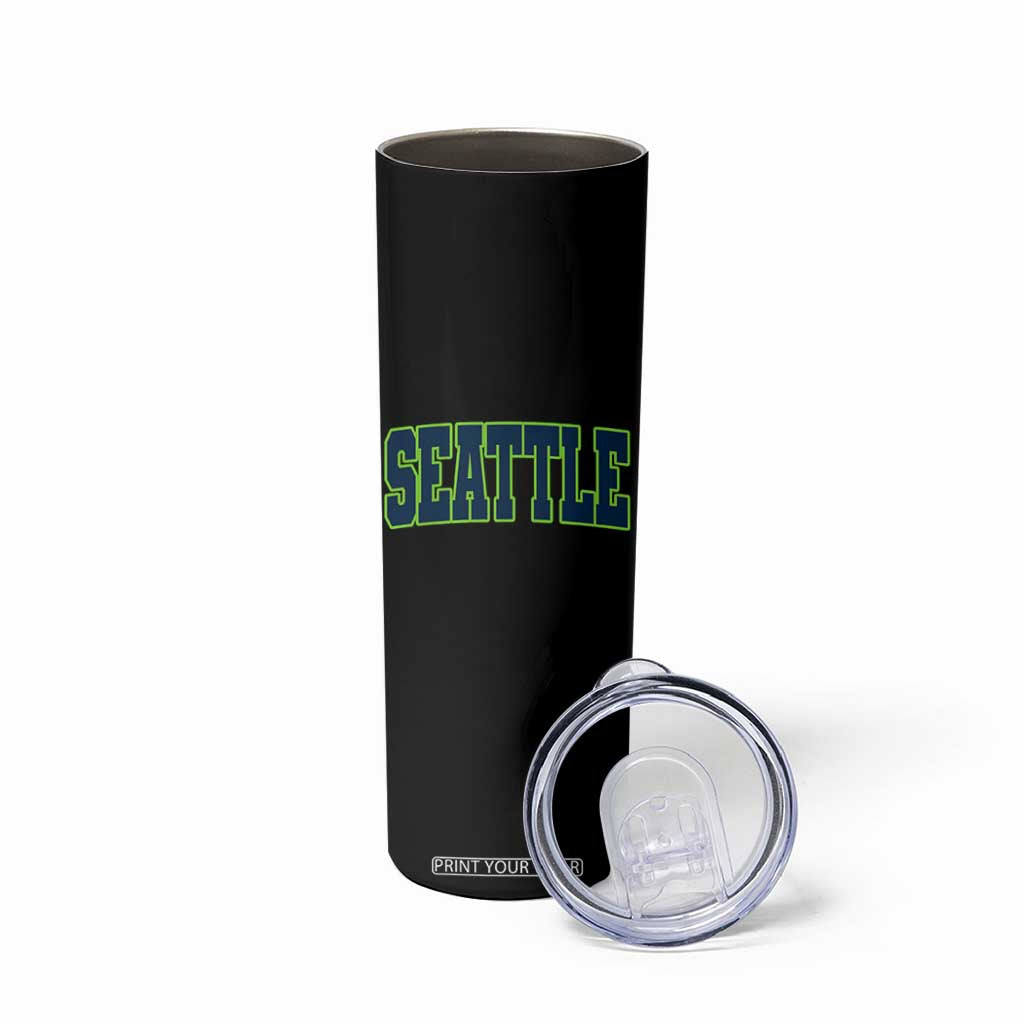 Vintage Seattle Skinny Tumbler Classic Print Retro Varsity TS10 Print Your Wear