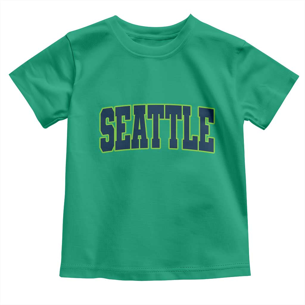 Vintage Seattle Toddler T Shirt Classic Print Retro Varsity TS10 Irish Green Print Your Wear