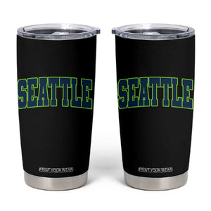 Vintage Seattle Tumbler Cup Classic Print Retro Varsity TS10 Black Print Your Wear