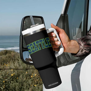 Vintage Seattle Tumbler With Handle Classic Print Retro Varsity TS10 Print Your Wear