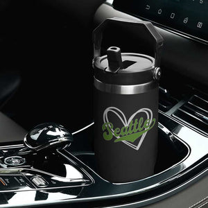 Vintage Seattle Flip Straw Tumbler Classic Print Retro Varsity Love Heart Graphic TS10 Print Your Wear