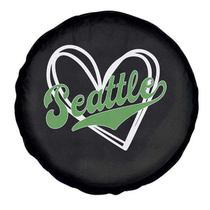 Vintage Seattle Spare Tire Cover Classic Print Retro Varsity Love Heart Graphic TS10 Print Your Wear