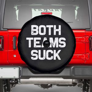 Both Team Sucks Spare Tire Cover Funny Game Day Sports Meme TS10 Black Print Your Wear