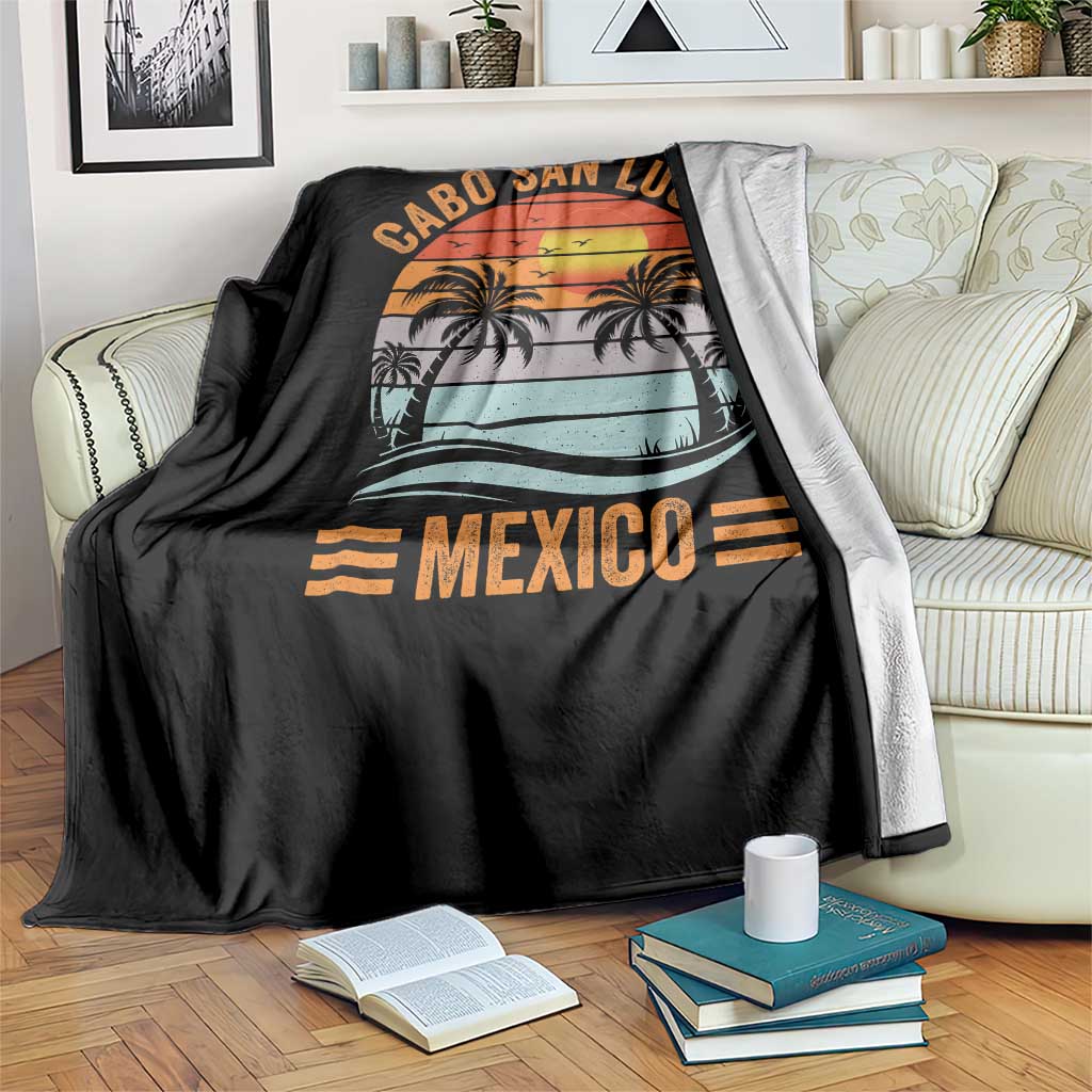 Cabo San Lucas Mexico Throw Blanket Beach Summer Vacation Family Trip Retro 70s TS10 Print Your Wear