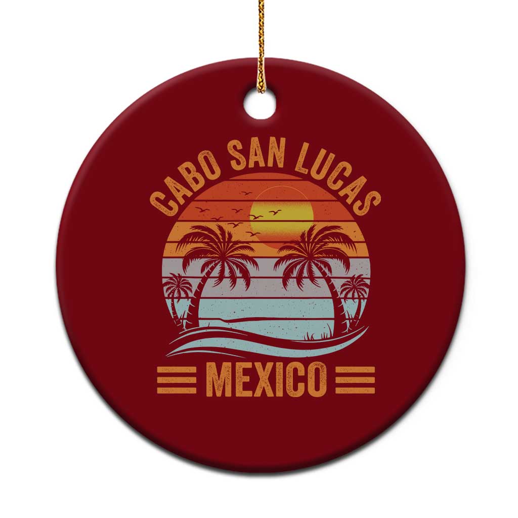 Cabo San Lucas Mexico Ceramic Ornament Beach Summer Vacation Family Trip Retro 70s TS10 1pc Red Print Your Wear