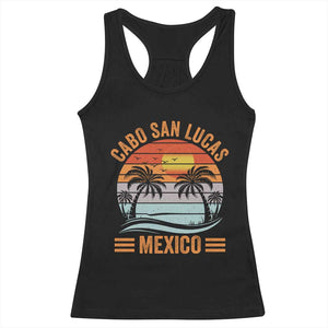 Cabo San Lucas Mexico Racerback Tank Top Beach Summer Vacation Family Trip Retro 70s TS10 Black Print Your Wear