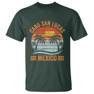 Cabo San Lucas Mexico T Shirt Beach Summer Vacation Family Trip Retro 70s TS10 Dark Forest Green Print Your Wear