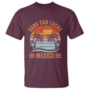 Cabo San Lucas Mexico T Shirt Beach Summer Vacation Family Trip Retro 70s TS10 Maroon Print Your Wear
