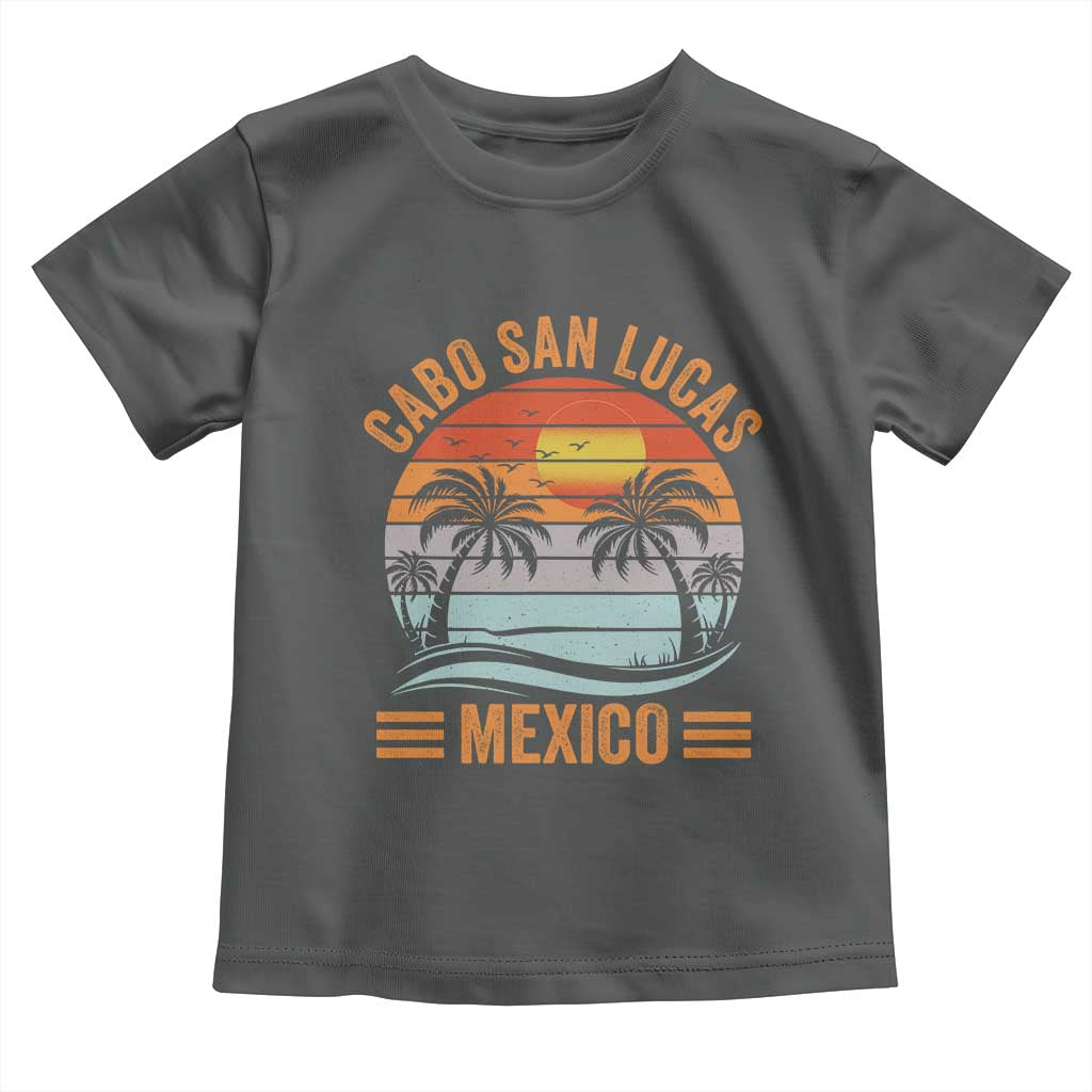 Cabo San Lucas Mexico Toddler T Shirt Beach Summer Vacation Family Trip Retro 70s TS10 Dark Heather Print Your Wear