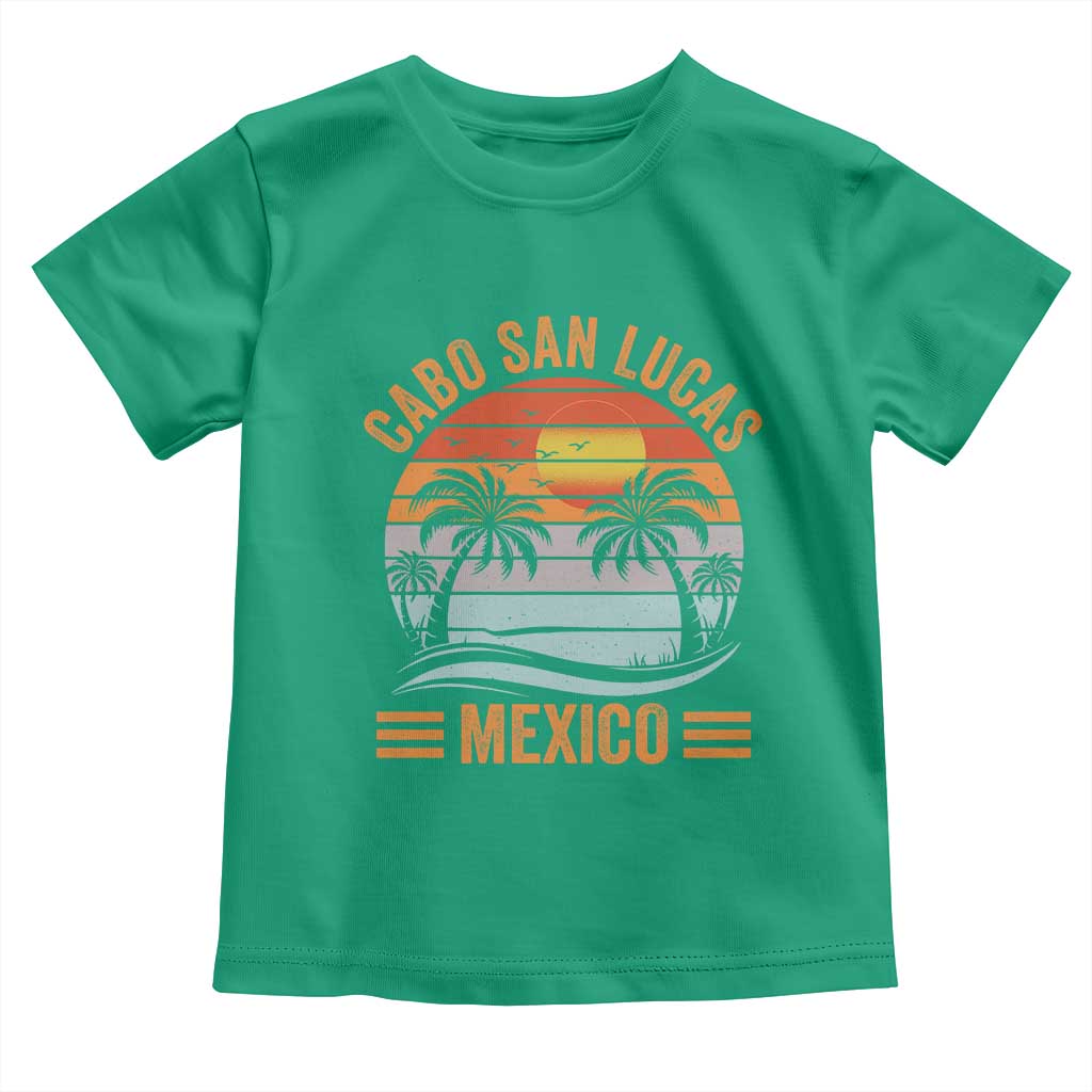 Cabo San Lucas Mexico Toddler T Shirt Beach Summer Vacation Family Trip Retro 70s TS10 Irish Green Print Your Wear