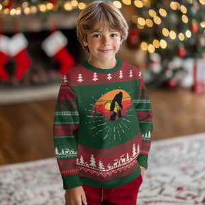 Retro Bigfoot Taco Knit Sweatshirt Funny Cinco de Mayo Sasquatch Lovers TS10 Christmas Print Your Wear