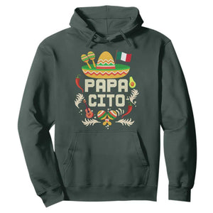 Mexican Dad Hoodie Papa Cito Latino Fathers Day Gift Mexican Pride TS10 Dark Forest Green Print Your Wear