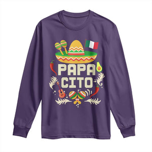 Mexican Dad Long Sleeve Shirt Papa Cito Latino Fathers Day Gift Mexican Pride TS10 Purple Print Your Wear