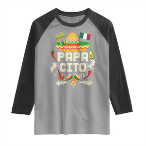 Mexican Dad Raglan Shirt Papa Cito Latino Fathers Day Gift Mexican Pride TS10 Sport Gray Black Print Your Wear