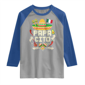 Mexican Dad Raglan Shirt Papa Cito Latino Fathers Day Gift Mexican Pride TS10 Sport Gray Royal Print Your Wear