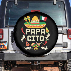 Mexican Dad Spare Tire Cover Papa Cito Latino Fathers Day Gift Mexican Pride TS10 No hole Black Print Your Wear