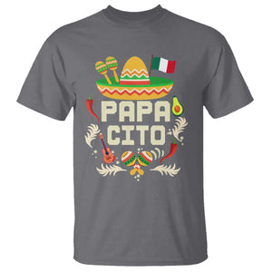 Mexican Dad T Shirt Papa Cito Latino Fathers Day Gift Mexican Pride TS10 Charcoal Print Your Wear