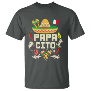 Mexican Dad T Shirt Papa Cito Latino Fathers Day Gift Mexican Pride TS10 Dark Heather Print Your Wear