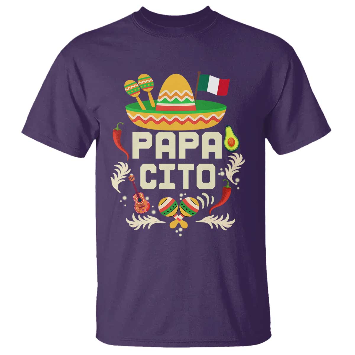Mexican Dad T Shirt Papa Cito Latino Fathers Day Gift Mexican Pride TS10 Purple Print Your Wear