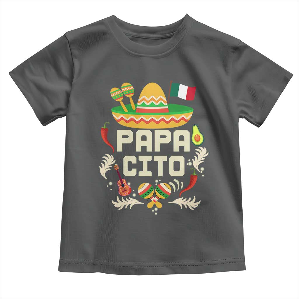 Mexican Dad Toddler T Shirt Papa Cito Latino Fathers Day Gift Mexican Pride TS10 Dark Heather Print Your Wear