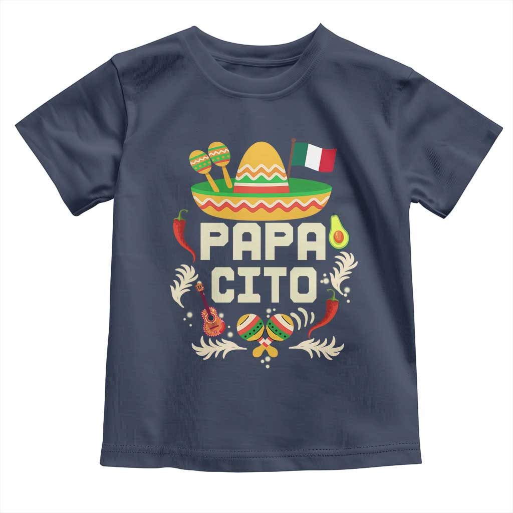 Mexican Dad Toddler T Shirt Papa Cito Latino Fathers Day Gift Mexican Pride TS10 Navy Print Your Wear
