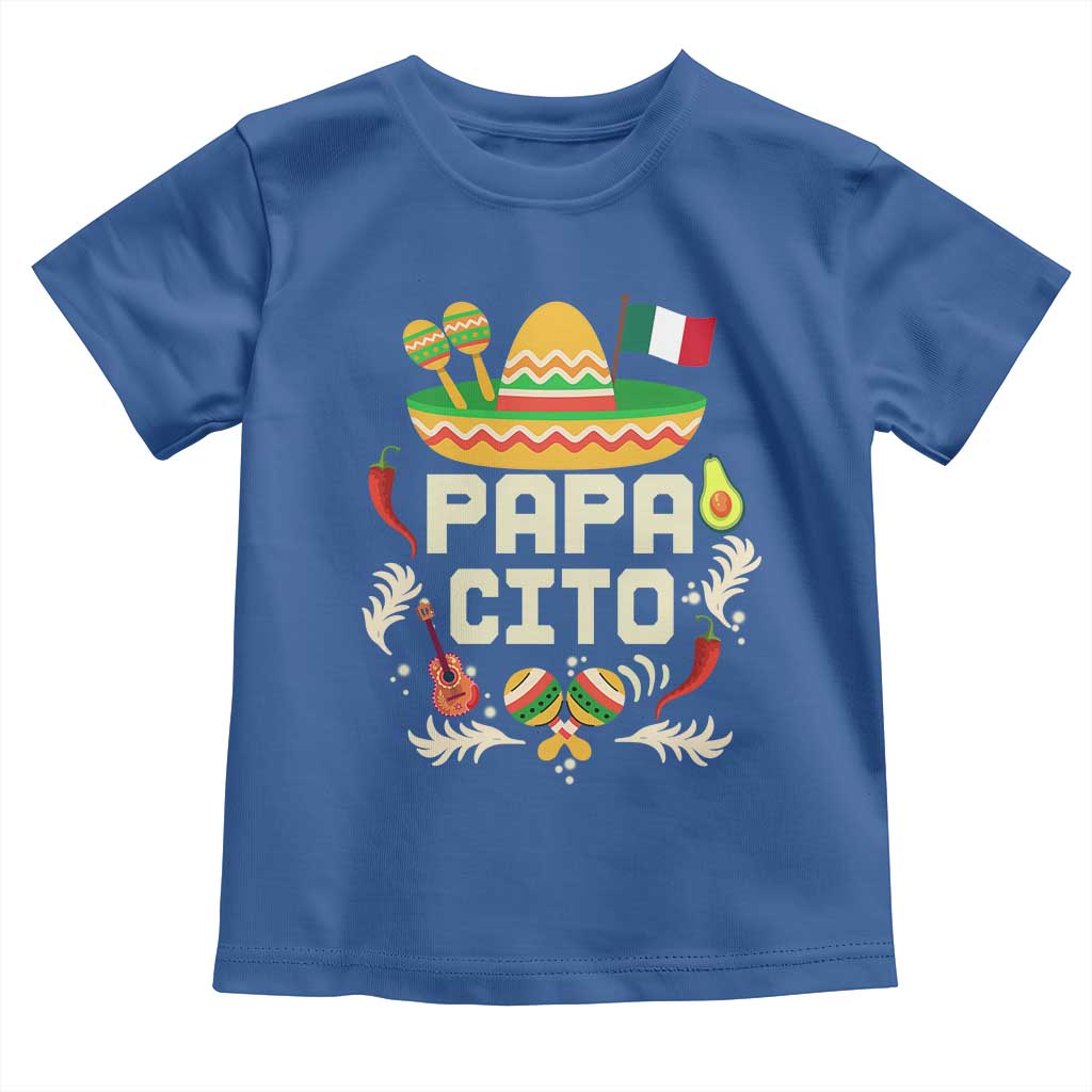 Mexican Dad Toddler T Shirt Papa Cito Latino Fathers Day Gift Mexican Pride TS10 Royal Blue Print Your Wear