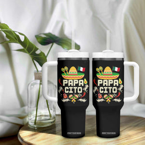 Mexican Dad Tumbler With Handle Papa Cito Latino Fathers Day Gift Mexican Pride TS10 Print Your Wear