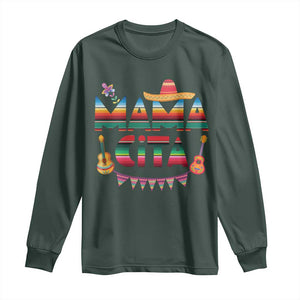 Mama Cita Long Sleeve Shirt Mexican Mom Latina Mothers Day Gift TS10 Dark Forest Green Print Your Wear