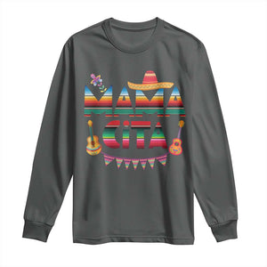 Mama Cita Long Sleeve Shirt Mexican Mom Latina Mothers Day Gift TS10 Dark Heather Print Your Wear