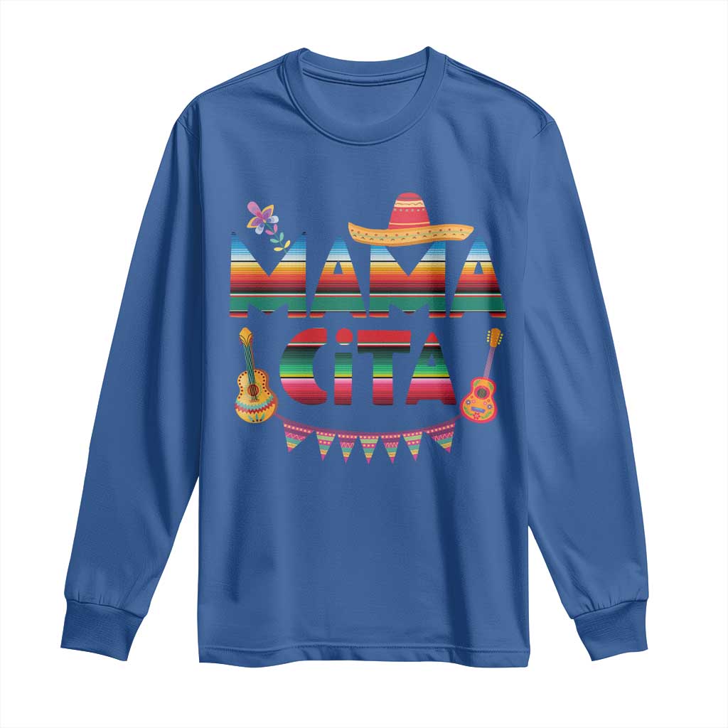 Mama Cita Long Sleeve Shirt Mexican Mom Latina Mothers Day Gift TS10 Royal Blue Print Your Wear