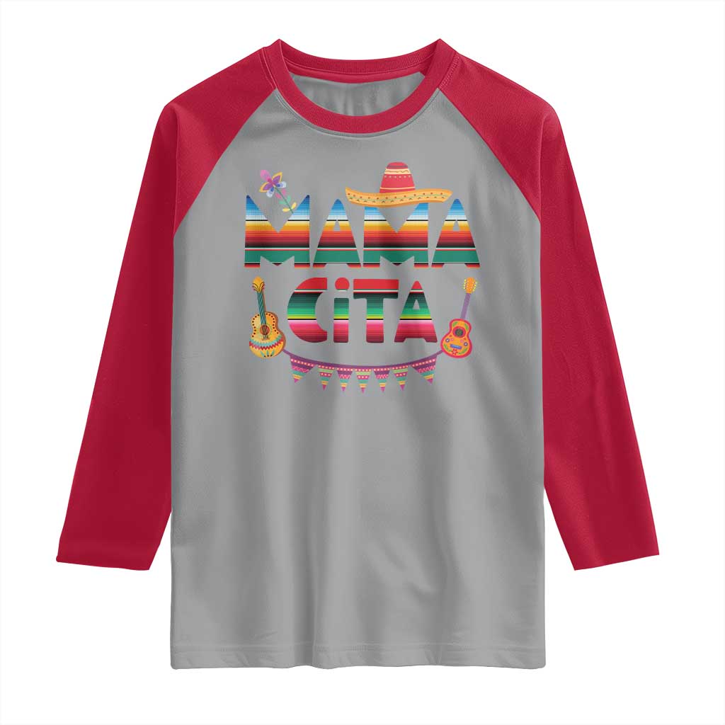 Mama Cita Raglan Shirt Mexican Mom Latina Mothers Day Gift TS10 Sport Gray Red Print Your Wear