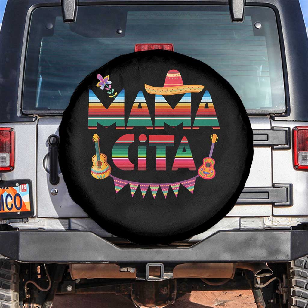 Mama Cita Spare Tire Cover Mexican Mom Latina Mothers Day Gift TS10 No hole Black Print Your Wear