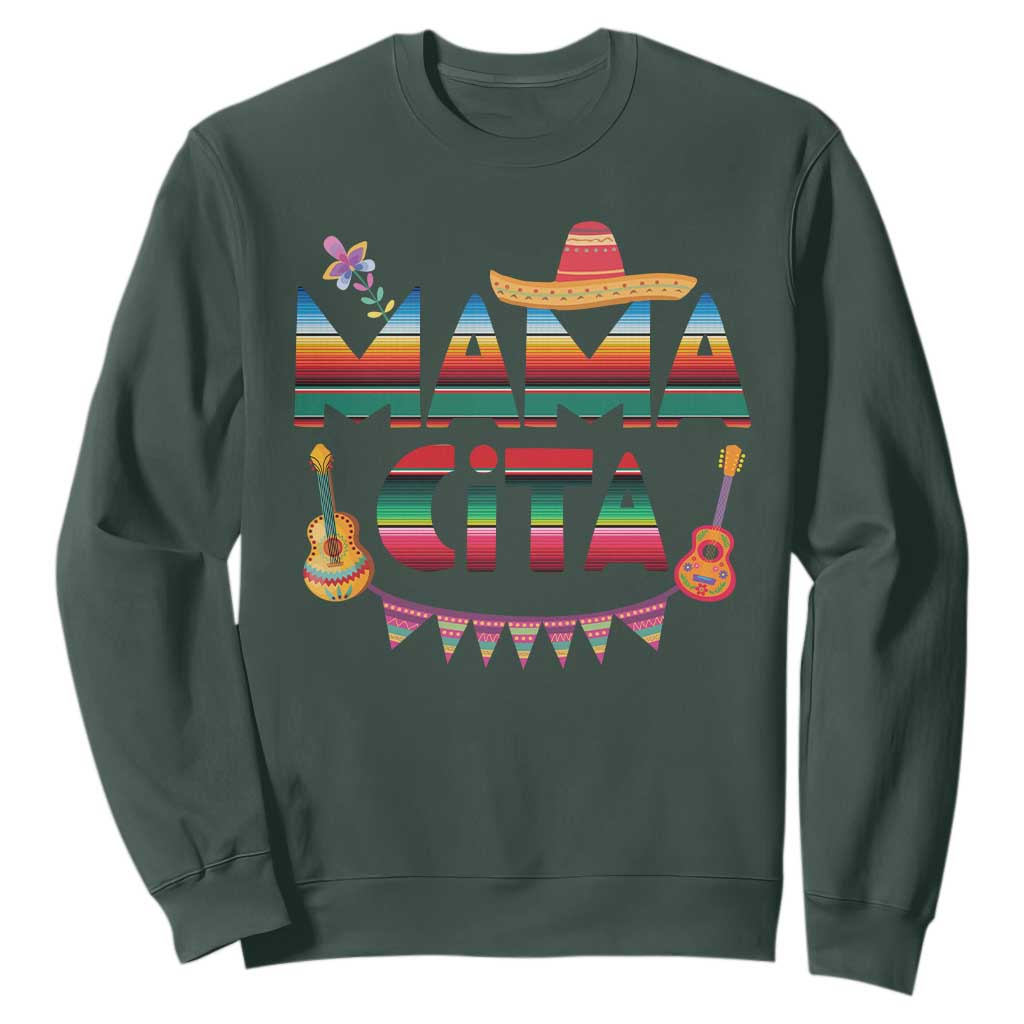 Mama Cita Sweatshirt Mexican Mom Latina Mothers Day Gift TS10 Dark Forest Green Print Your Wear