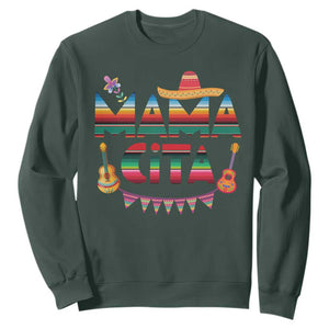 Mama Cita Sweatshirt Mexican Mom Latina Mothers Day Gift TS10 Dark Forest Green Print Your Wear