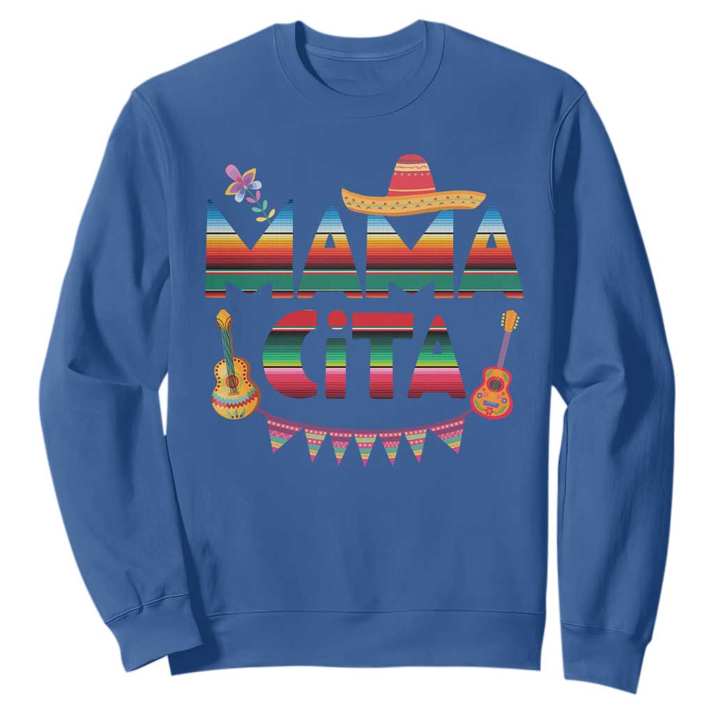 Mama Cita Sweatshirt Mexican Mom Latina Mothers Day Gift TS10 Royal Blue Print Your Wear