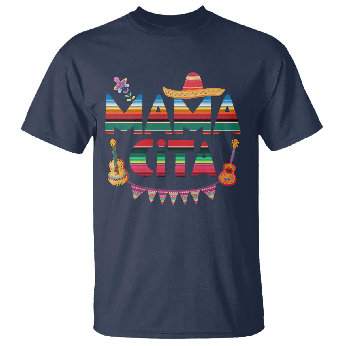 Mama Cita T Shirt Mexican Mom Latina Mothers Day Gift TS10 Navy Print Your Wear