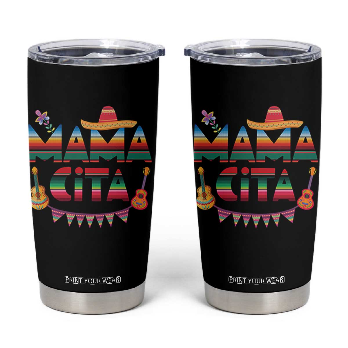 Mama Cita Tumbler Cup Mexican Mom Latina Mothers Day Gift TS10 Black Print Your Wear