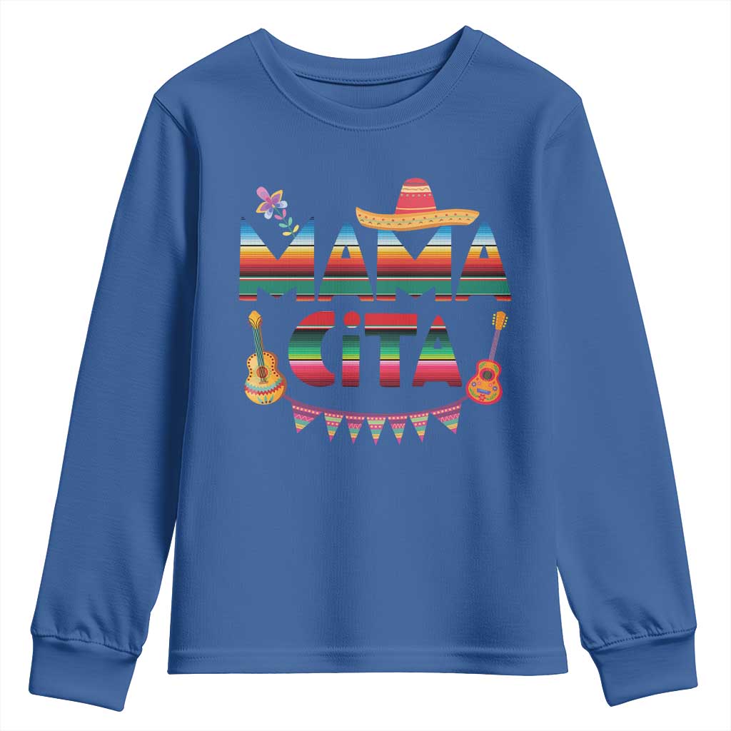 Mama Cita Youth Sweatshirt Mexican Mom Latina Mothers Day Gift TS10 Royal Blue Print Your Wear