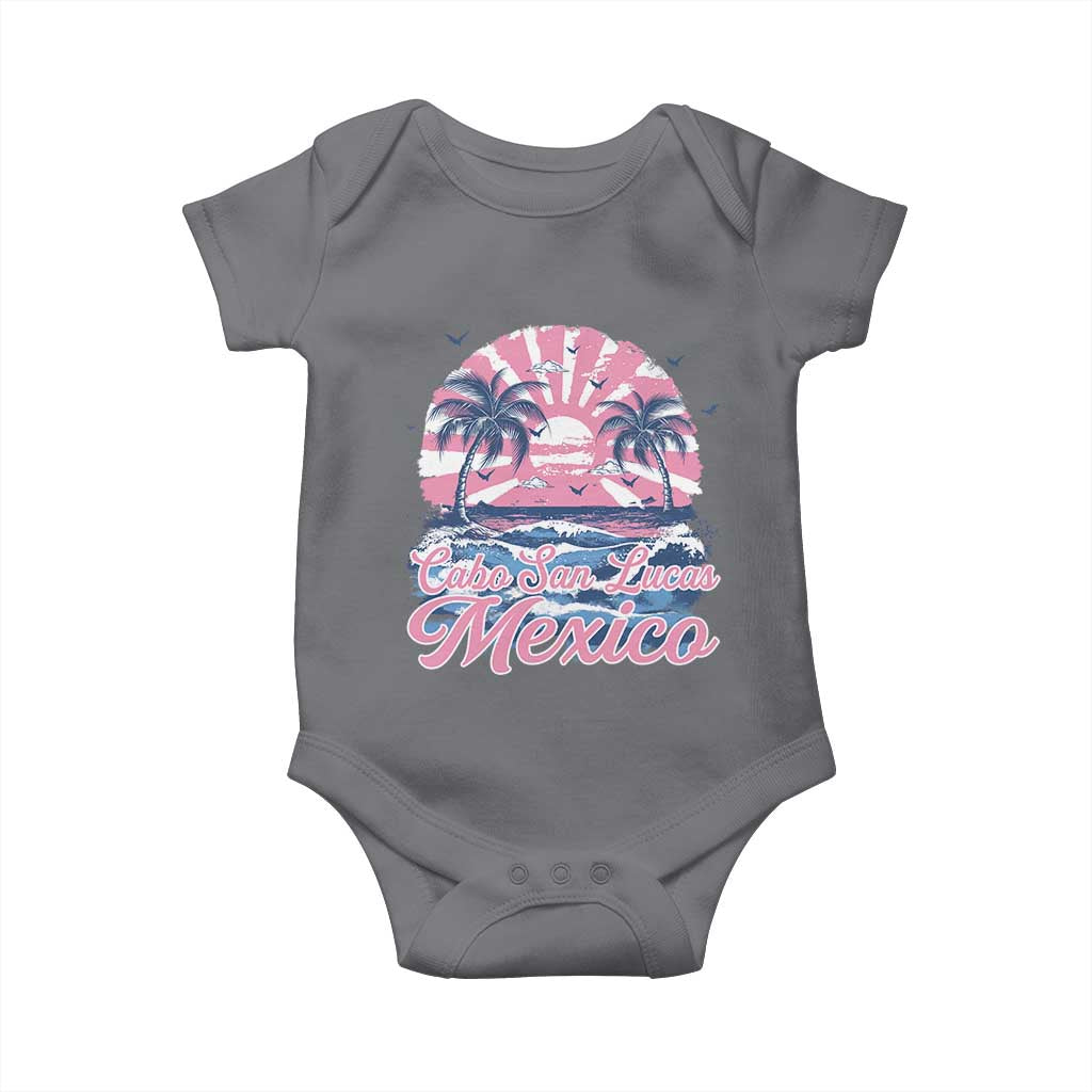 Cabo San Lucas Mexico Baby Onesie Vintage Retro Beach Summer Vacation Family Trip TS10 Charcoal Print Your Wear