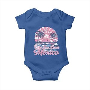 Cabo San Lucas Mexico Baby Onesie Vintage Retro Beach Summer Vacation Family Trip TS10 Royal Blue Print Your Wear