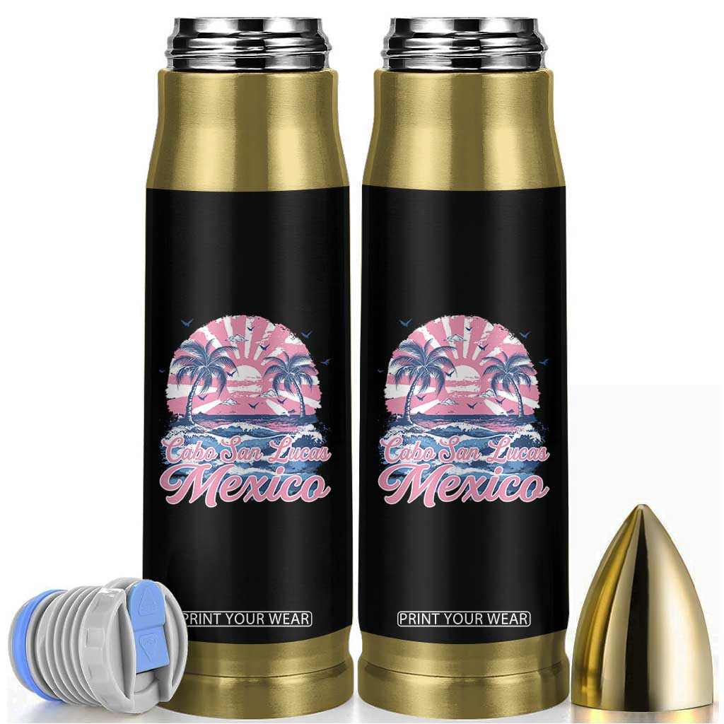 Cabo San Lucas Mexico Bullet Tumbler Vintage Retro Beach Summer Vacation Family Trip TS10 Black Print Your Wear