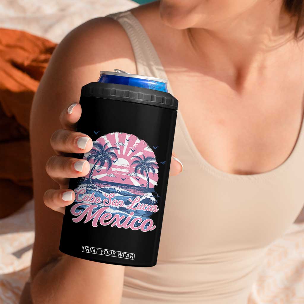 Cabo San Lucas Mexico 4 in 1 Can Cooler Tumbler Vintage Retro Beach Summer Vacation Family Trip TS10 Print Your Wear