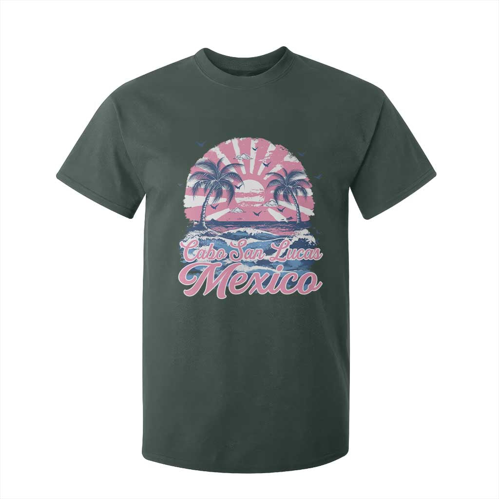 Cabo San Lucas Mexico T Shirt For Kid Vintage Retro Beach Summer Vacation Family Trip TS10 Dark Forest Green Print Your Wear