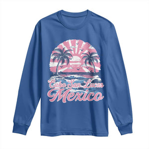 Cabo San Lucas Mexico Long Sleeve Shirt Vintage Retro Beach Summer Vacation Family Trip TS10 Royal Blue Print Your Wear